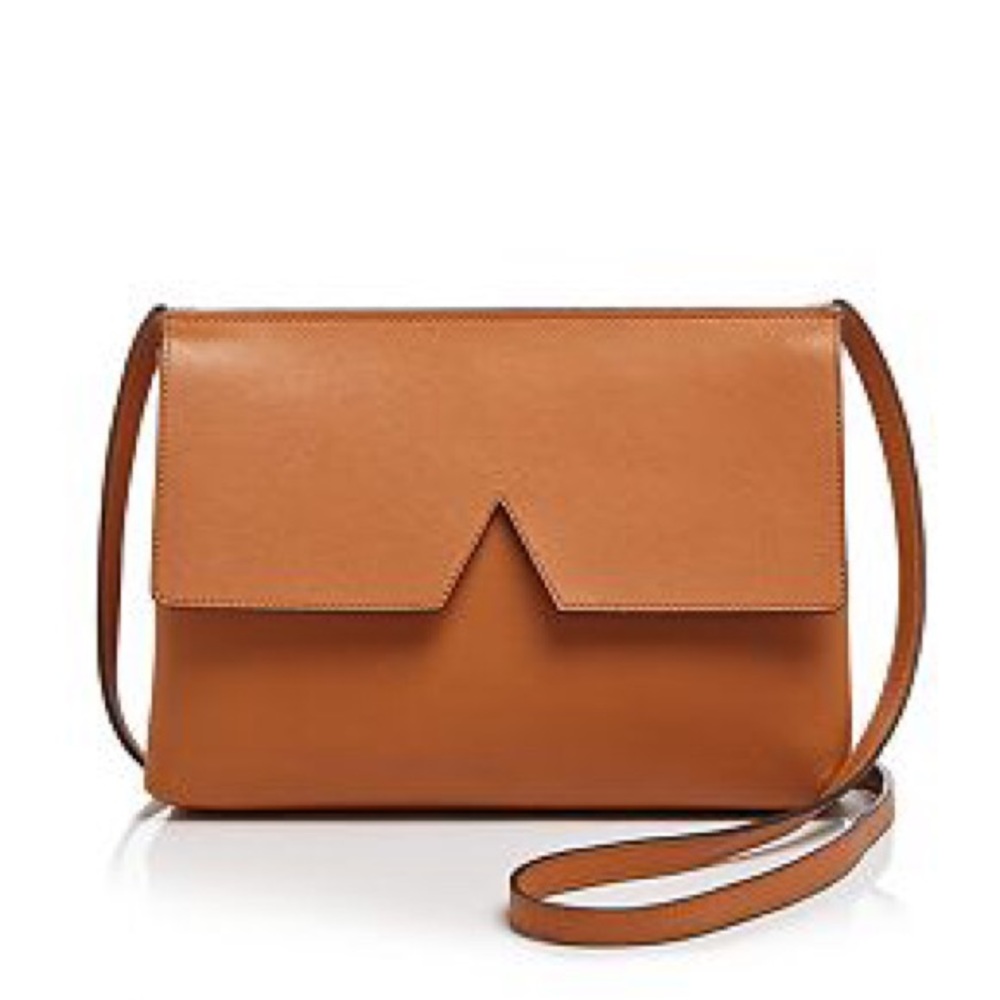 Vince Signature Baby Crossbody in Cognac